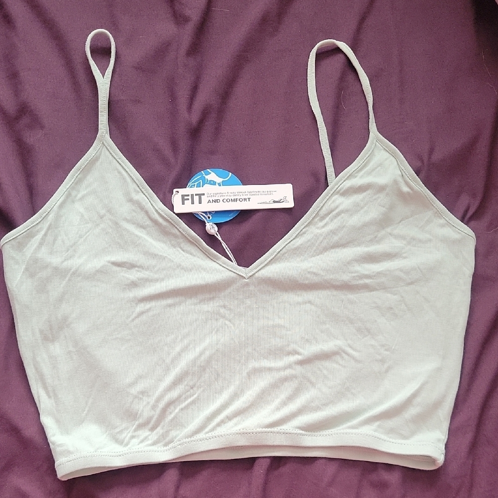 Cupshe Mint Green Cropped Tank